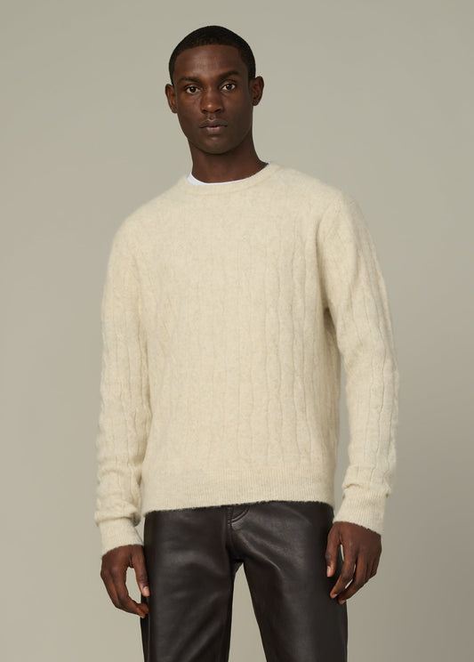 Joe's Jeans Sale THE ALPACA CABLE SWEATER Winter Sand