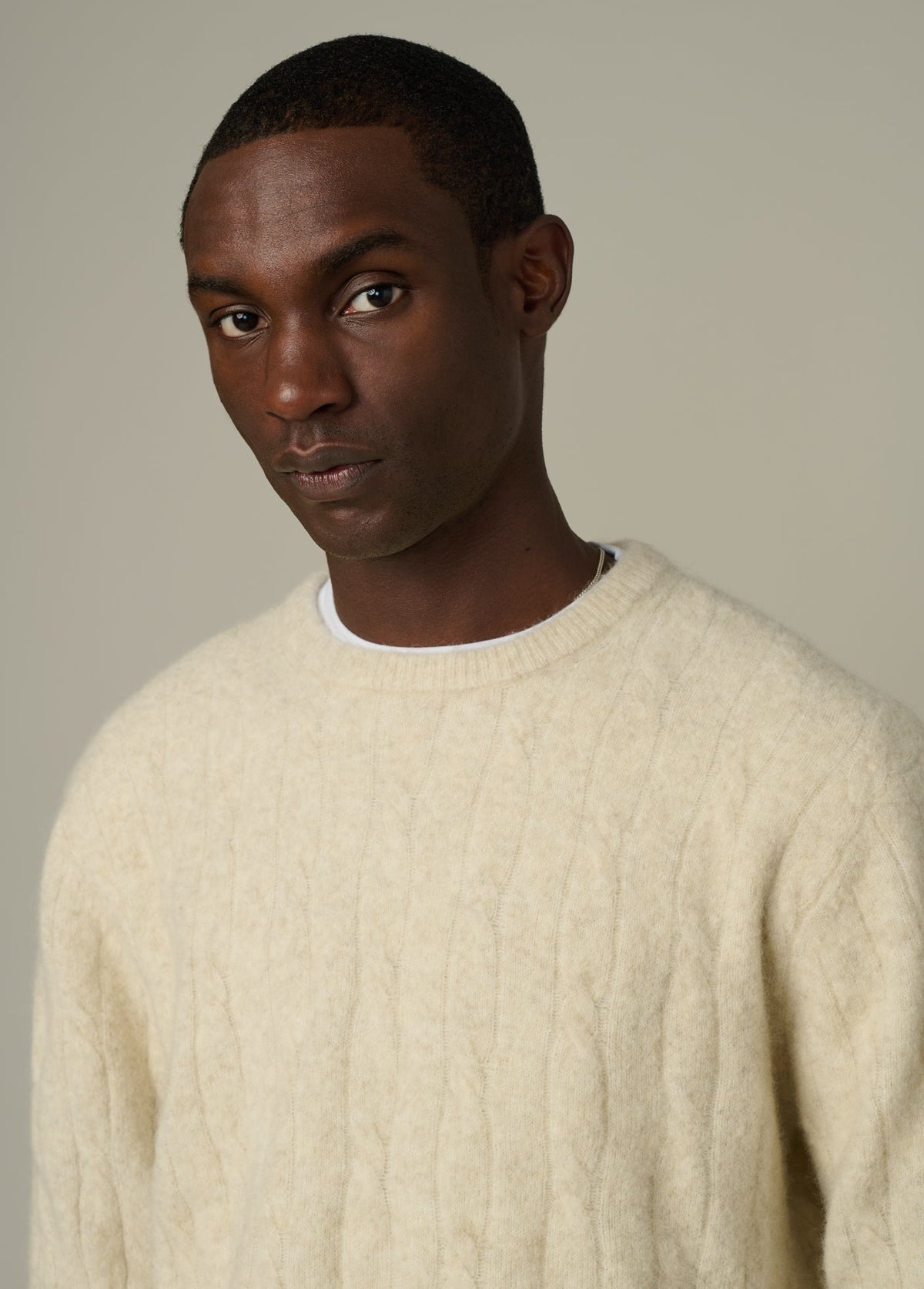 Joe's Jeans Sale THE ALPACA CABLE SWEATER Winter Sand