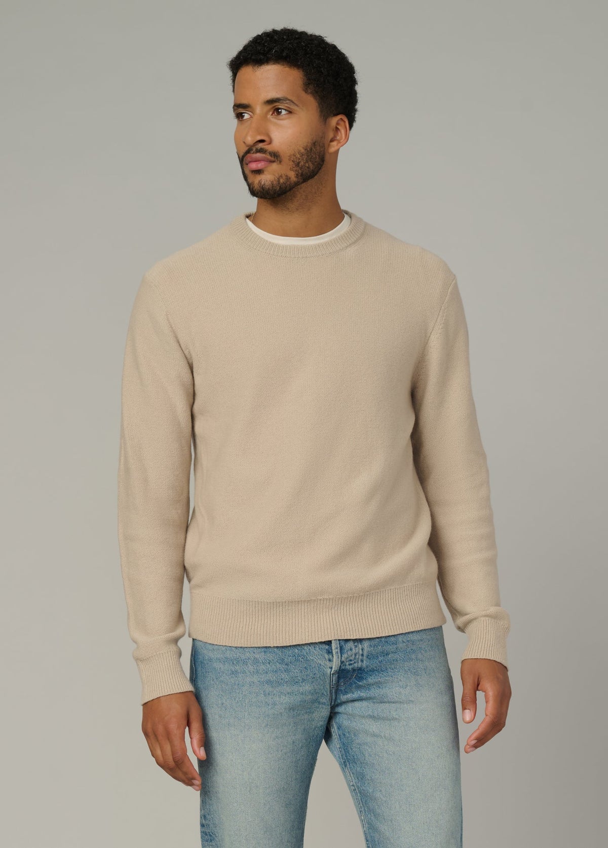 Joe's Jeans Sale THE CLASSIC CREW NECK Simply Taupe