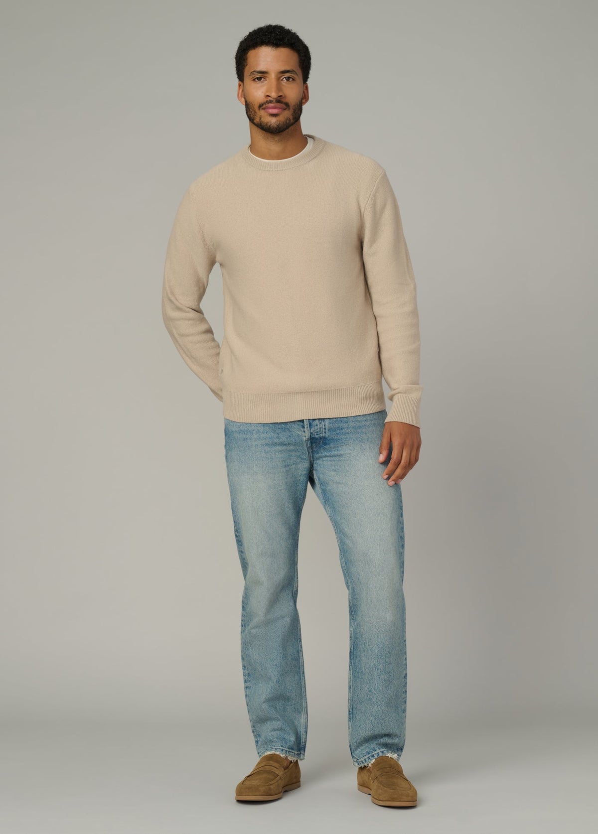 Joe's Jeans Sale THE CLASSIC CREW NECK Simply Taupe