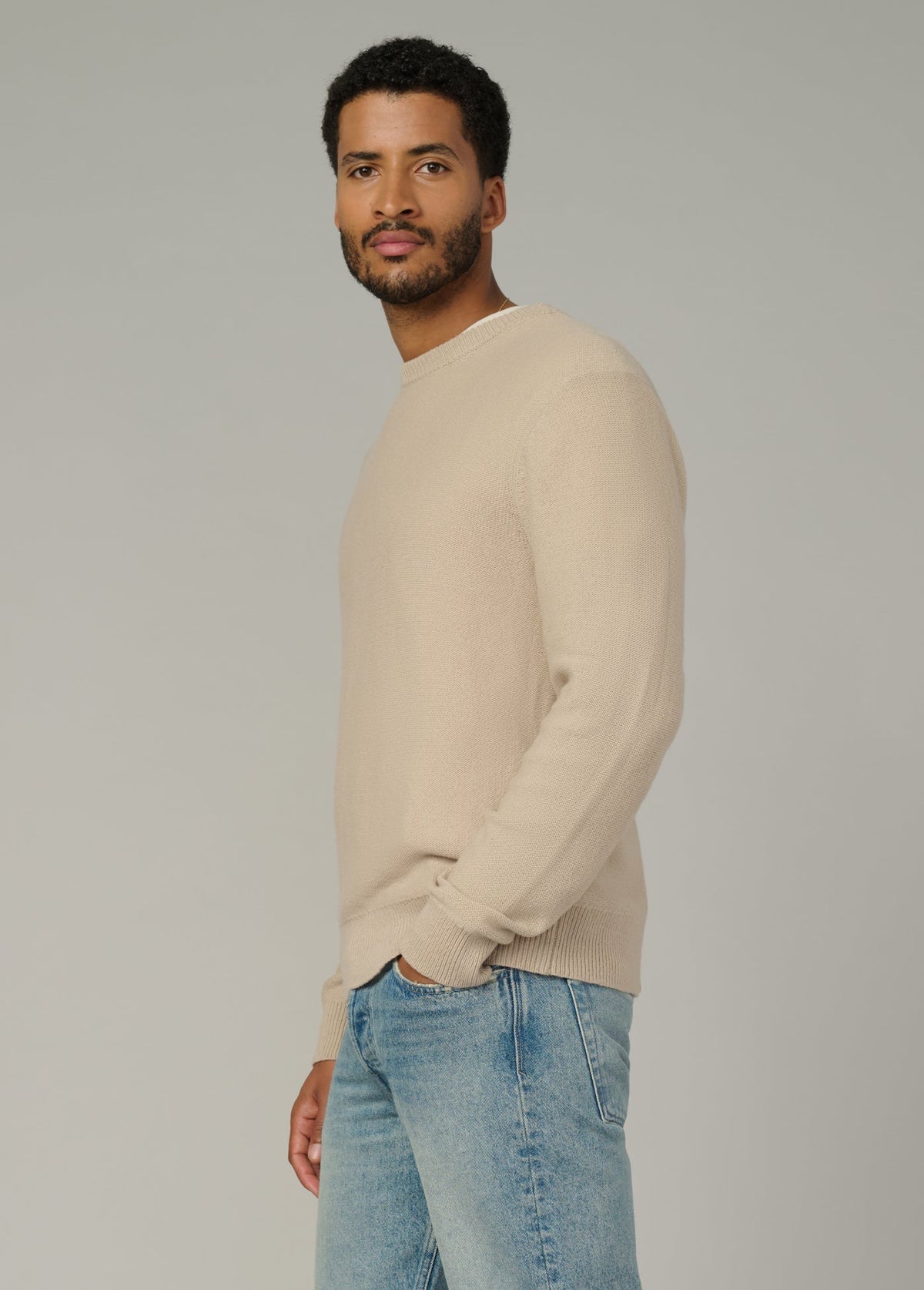 Joe's Jeans Sale THE CLASSIC CREW NECK Simply Taupe