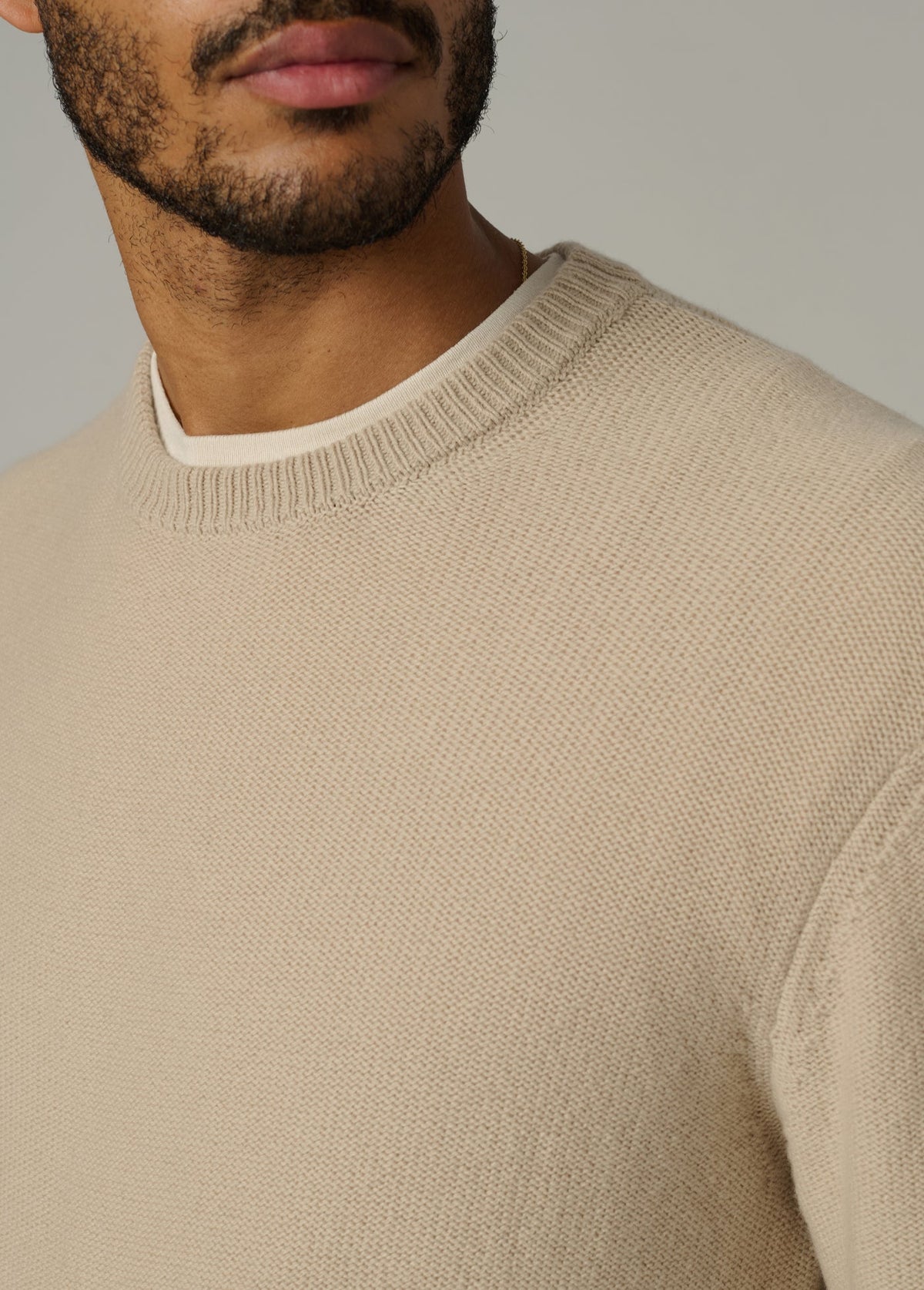 Joe's Jeans Sale THE CLASSIC CREW NECK Simply Taupe
